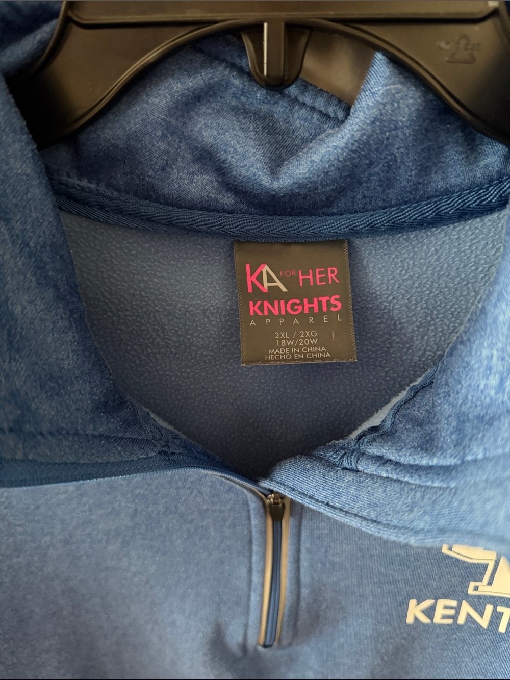 Knights Apparel Kentucky Blue Quarter-Zip Turtleneck Pullover - Picture 2 of 5